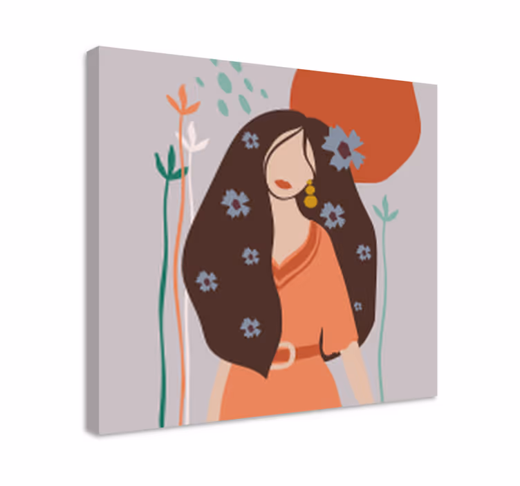 Quadri persona e personaggi ritratto femminile chic - TenStickers