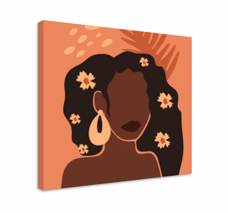 Quadri persona e personaggi silhouette di donna elegante - TenStickers
