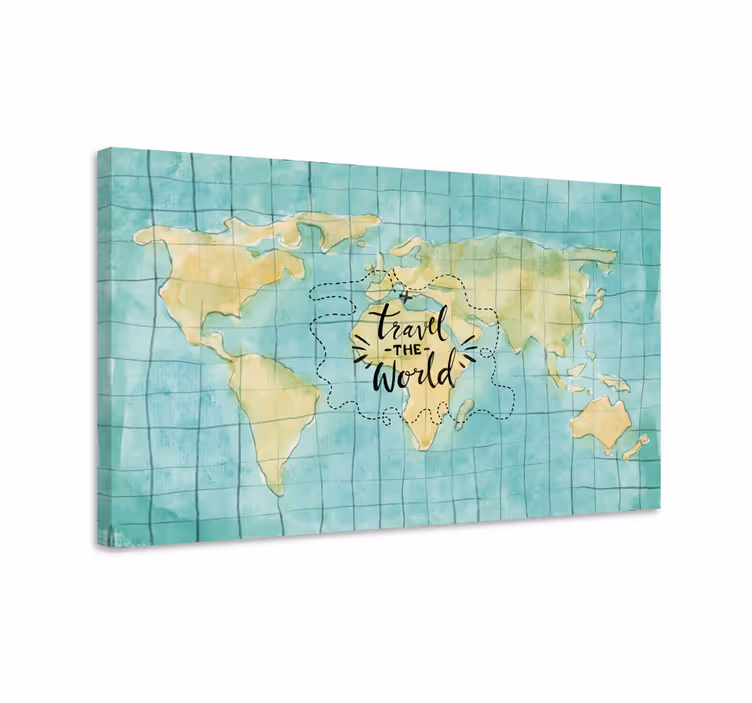 Quadro mappamondo esplora il mondo - TenStickers