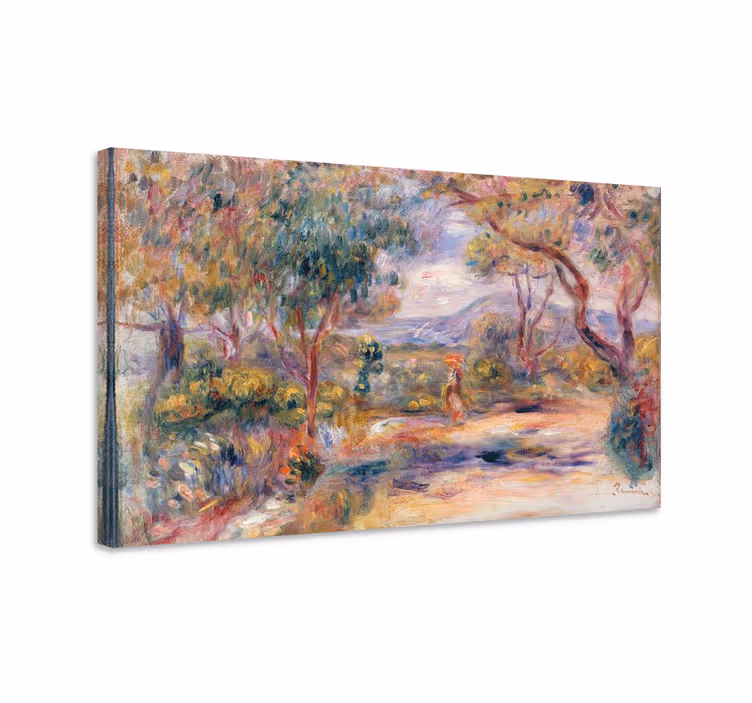 Quadro paesaggio sentiero soleggiato in giardino - TenStickers