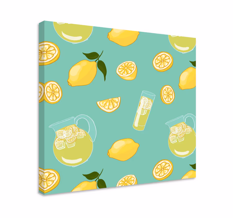 Dipinto frutta e natura morta immagine di limonata fresca - TenStickers