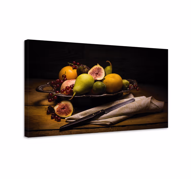 Dipinto frutta e natura morta composizione ciotola di frutta - TenStickers