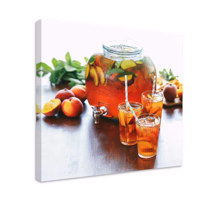 Dipinto frutta e natura morta bevanda nettare rinfrescante - TenStickers
