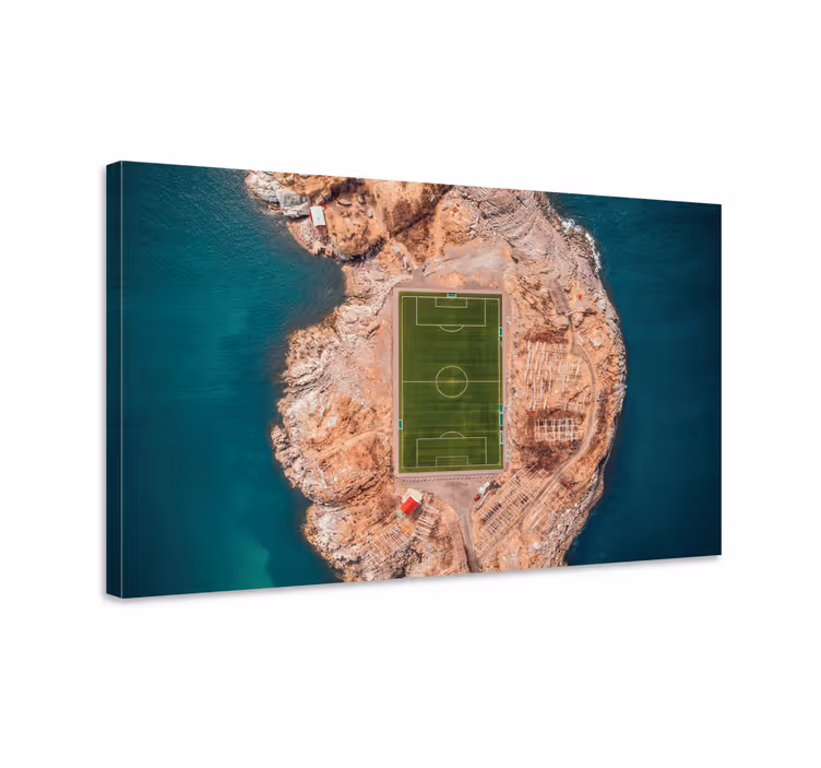 Quadri sportivi campo di calcio dall'alto - TenStickers