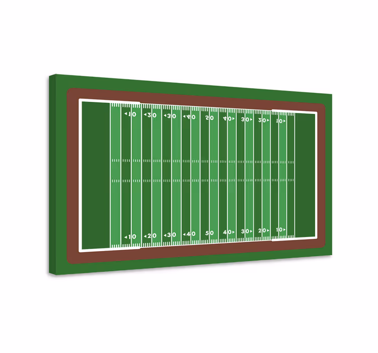 Quadri sportivi schema di un campo da calcio - TenStickers