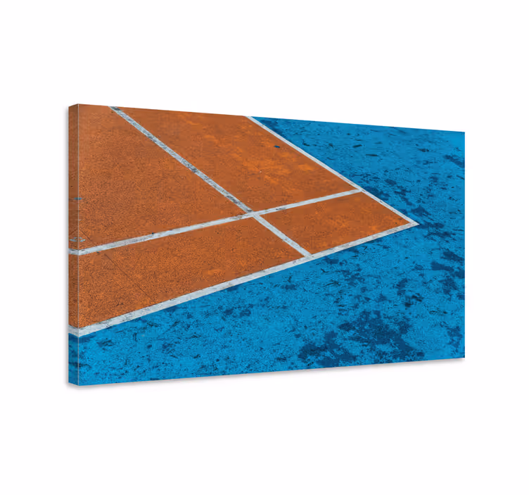 Quadri sportivi linee del campo da tennis - TenStickers