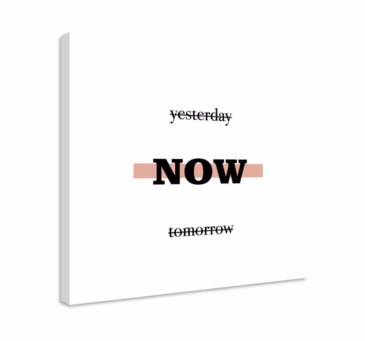 Quadro con frase ora frase motivazionale - TenStickers
