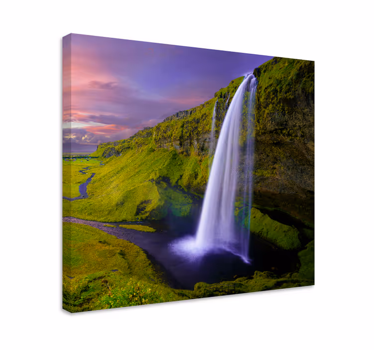 Quadro paesaggio vista di cascata maestosa - TenStickers