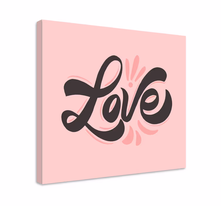 Quadro con frase espressione d'amore - TenStickers