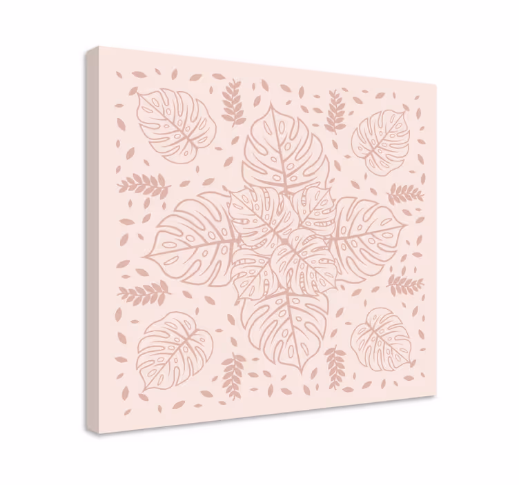 Dipinto piante modello botanico monstera - TenStickers
