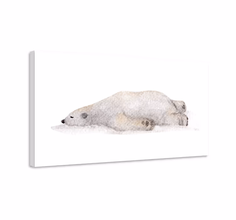 Quadro con animali e insetti orso polare pigro - TenStickers