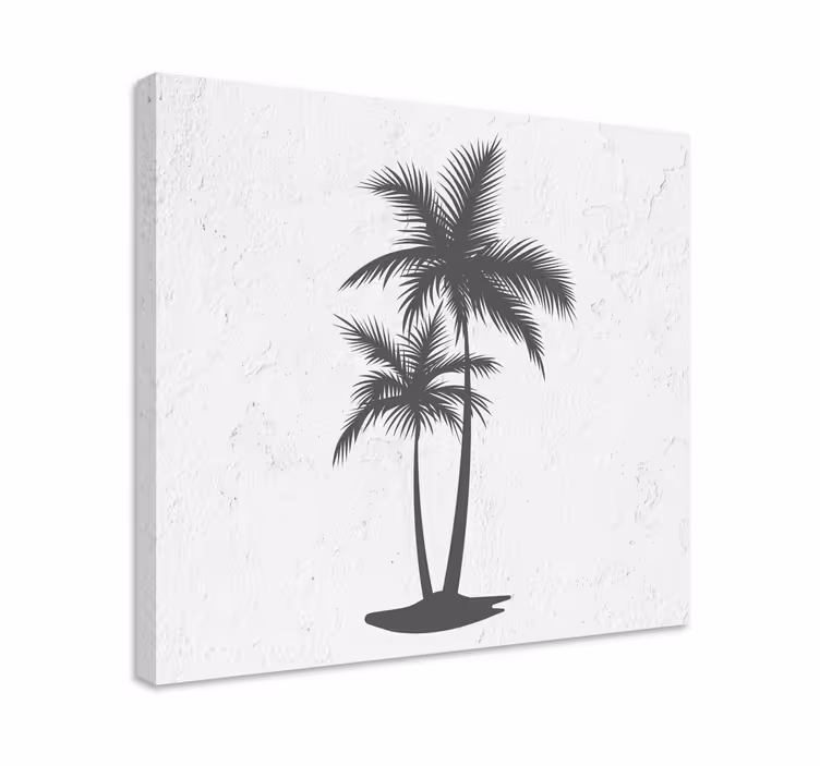 Quadro con alberi silhouette di palma alta - TenStickers
