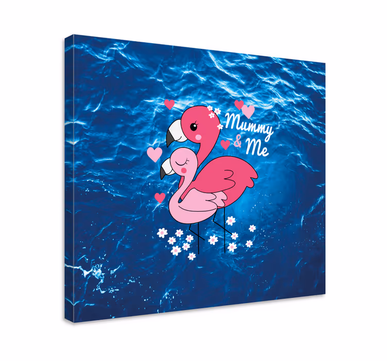 Quadro con animali e insetti uccelli innamorati - TenStickers