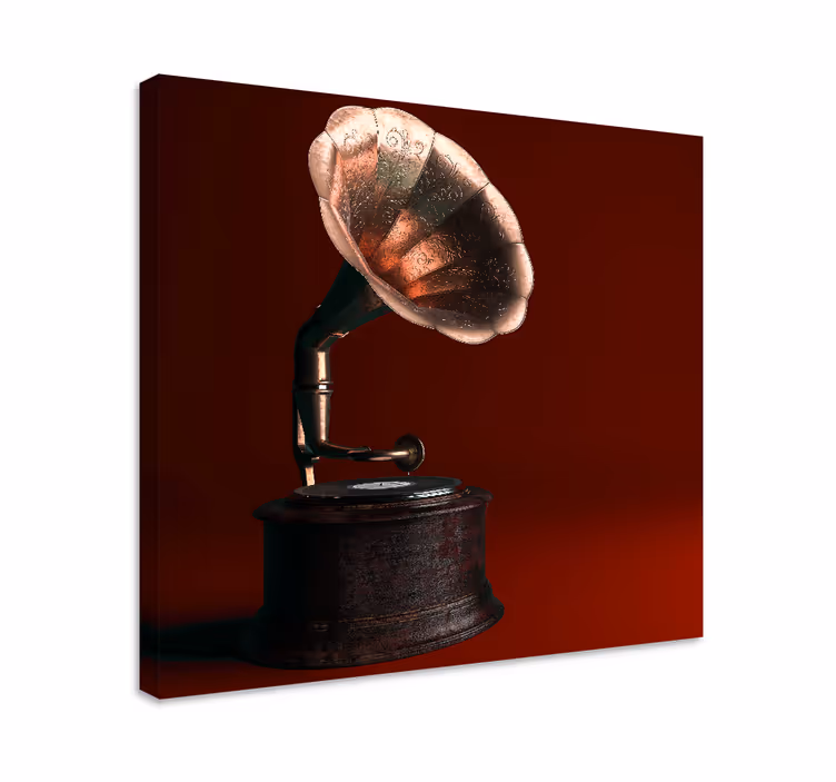Quadro vintage fonografo classico - TenStickers