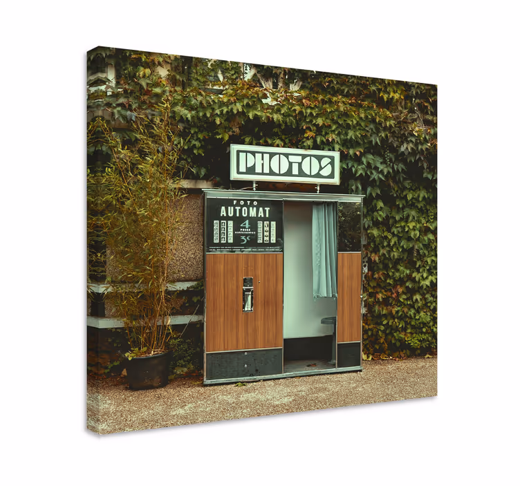 Quadro videogioco cabina fotografica vintage - TenStickers
