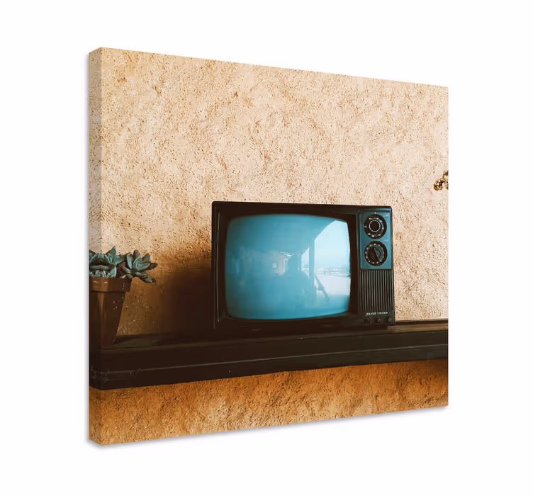 Quadro vintage display televisivo retrò - TenStickers