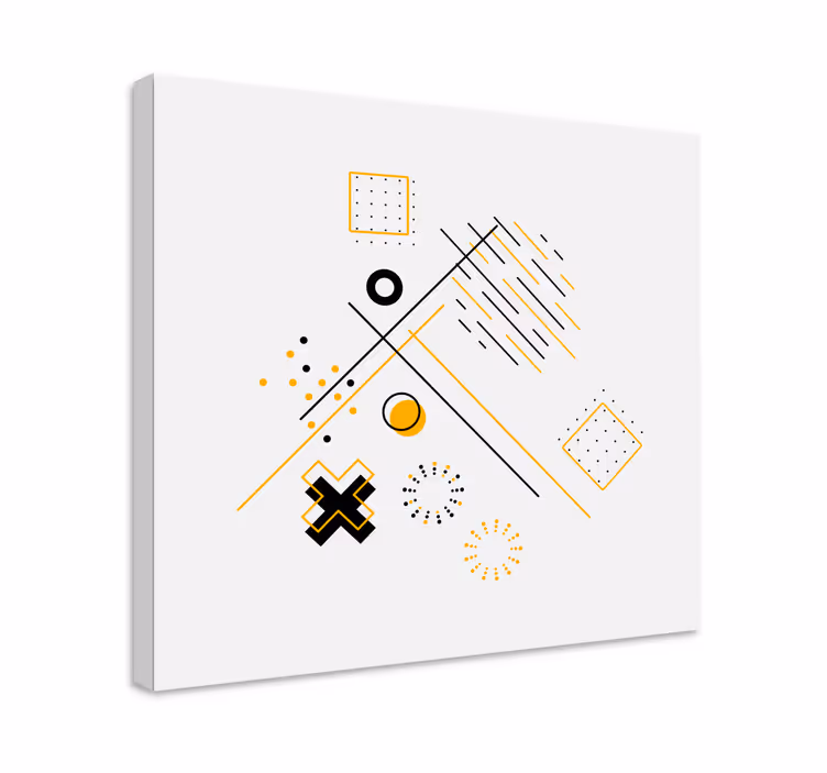Dipinto geometrico forme geometriche non figurative - TenStickers
