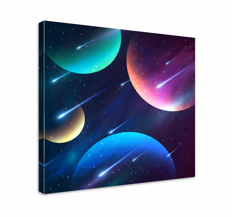 Quadro musicale danza celestiale cosmica - TenStickers