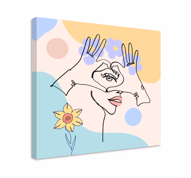 Dipinto arte disegno astratto a mano - TenStickers