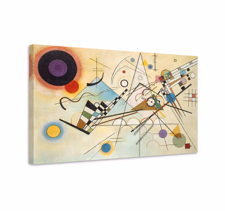 Quadro astratto composizione di forme geometriche - TenStickers