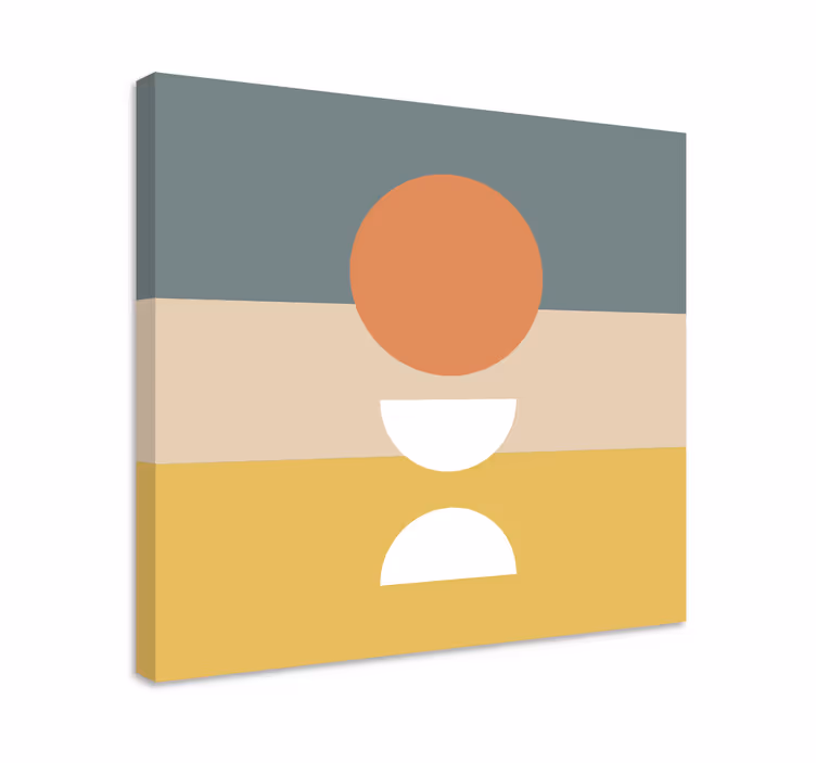 Quadro con strutture geometriche astratte - TenStickers