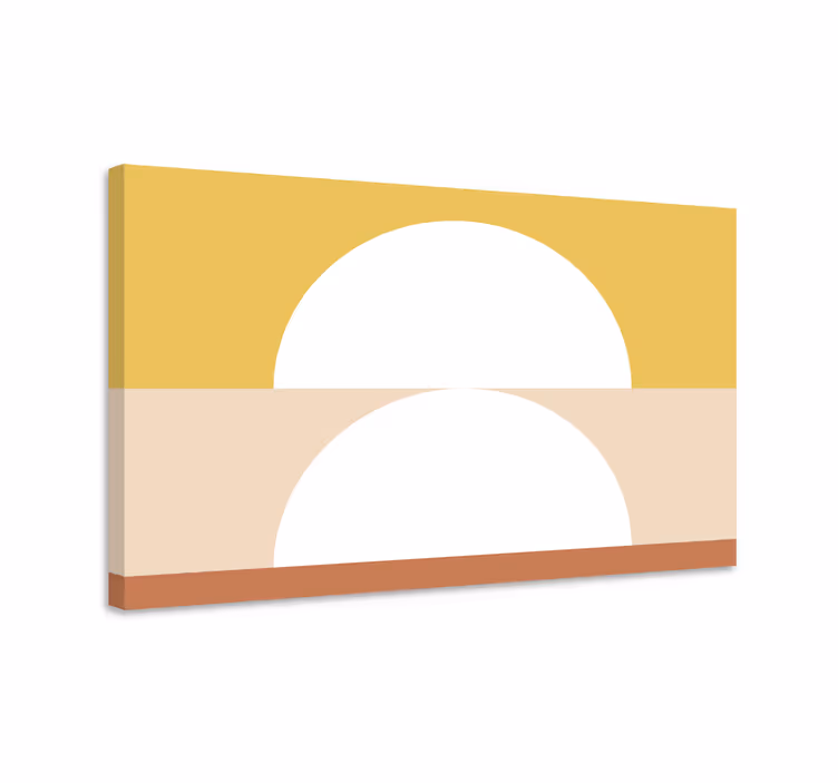 Quadro con semicerchi e rettangoli - TenStickers