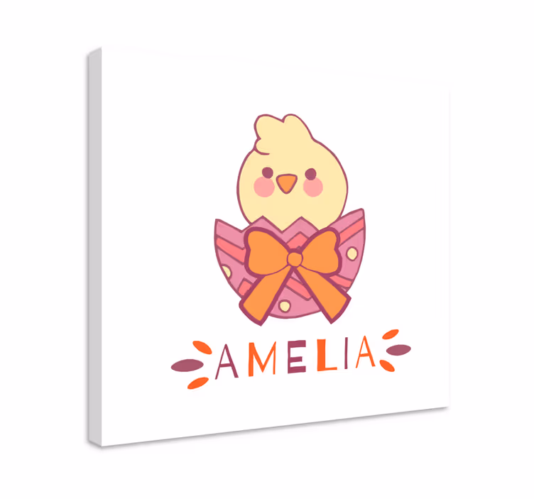 Quadro per bambini illustrazione di pulcino adorabile - TenStickers