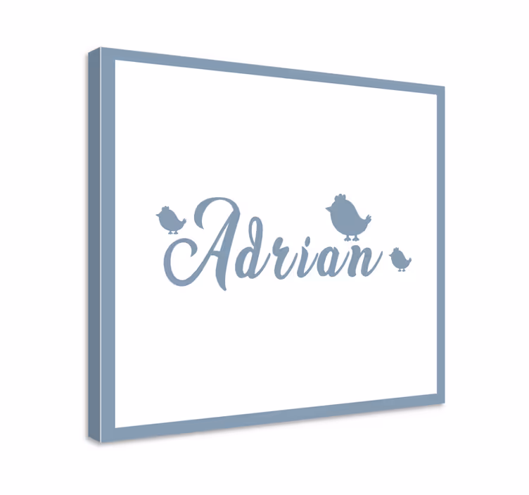 Dipinto con alfabeto e lettere personalizzate - TenStickers