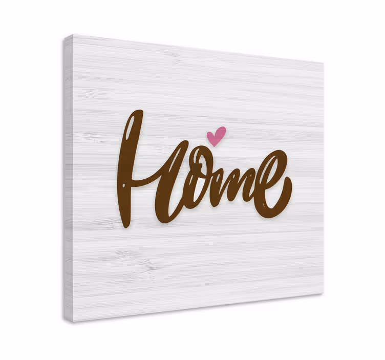 Quadro con frase simbolo d'amore per la casa - TenStickers