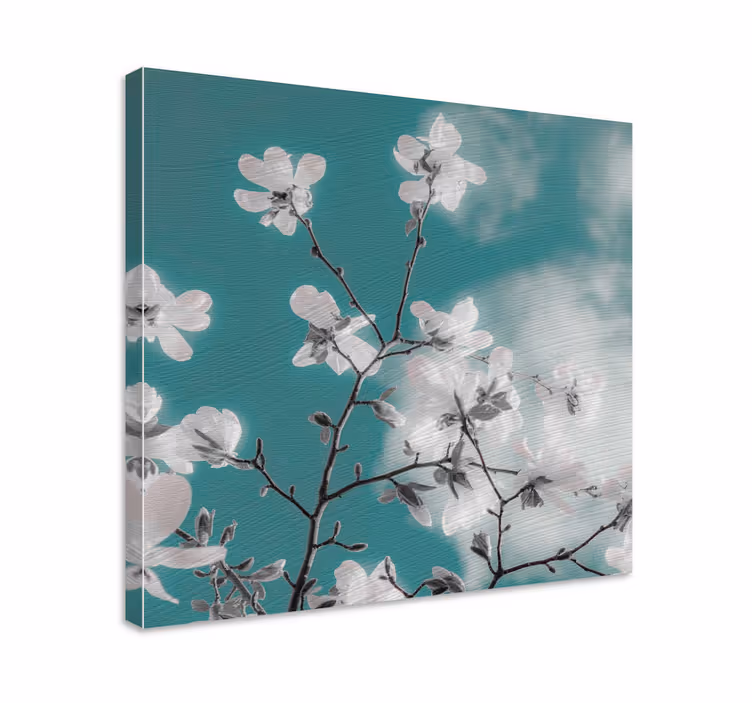 Dipinto fiori e piante ramo floreale delicato - TenStickers