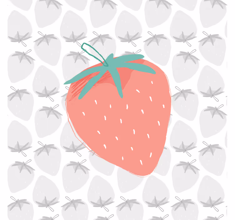 Dipinto frutta e natura morta illustrazione fragola - TenStickers