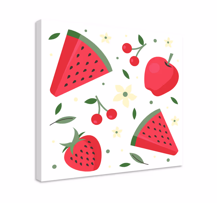 Dipinto frutta e natura morta delizia di frutta fresca - TenStickers