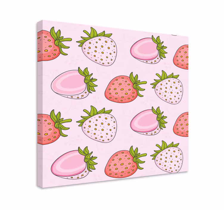 Dipinto frutta e natura morta delizia di fragole - TenStickers