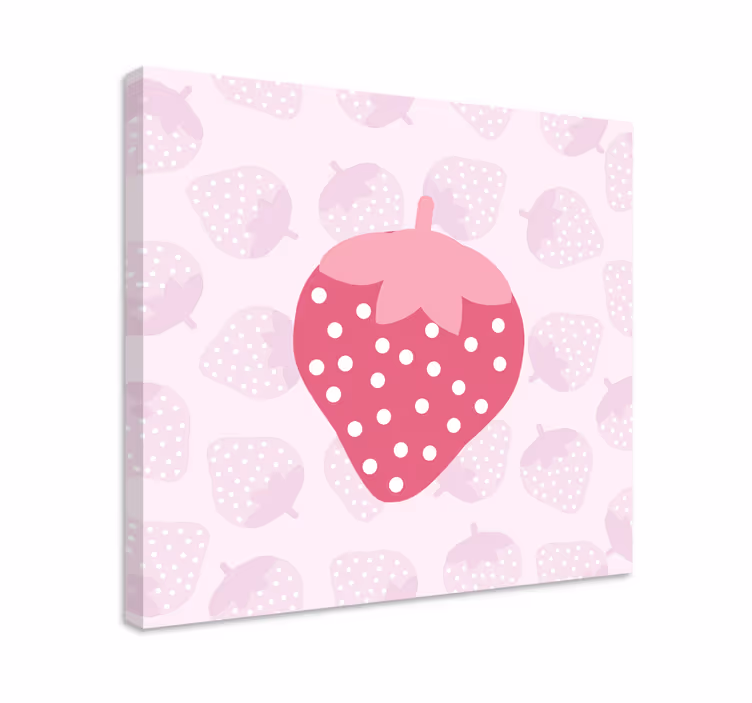 Dipinto frutta e natura morta icona grande fragola - TenStickers