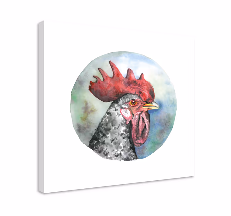 Quadro con uccelli ritratto di gallo - TenStickers