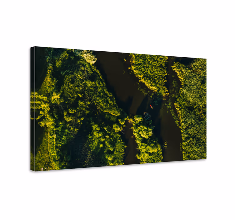 Quadro paesaggio scenari di un fiume tranquillo - TenStickers