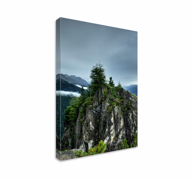 Quadro paesaggio montagna e cime - TenStickers