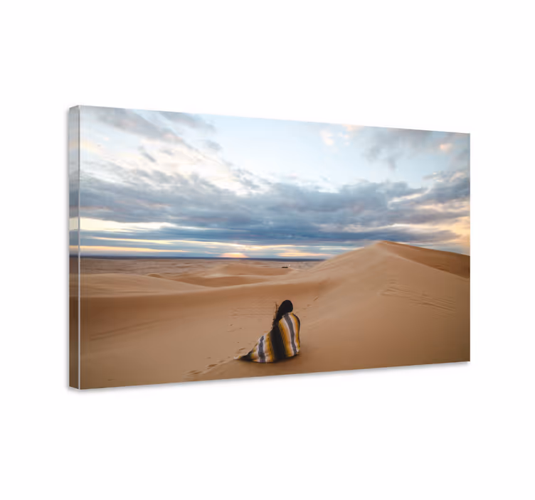 Quadro paesaggio solitudine del deserto - TenStickers