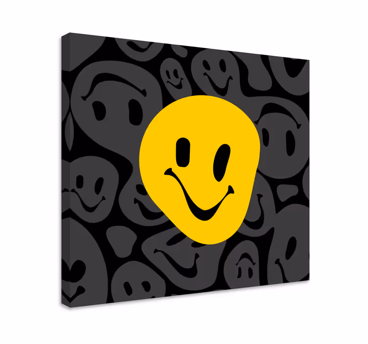 Quadri decorativi faccina sorridente felice - TenStickers