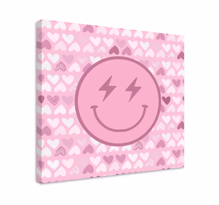 Dipinto motivazionale icona faccia felice - TenStickers