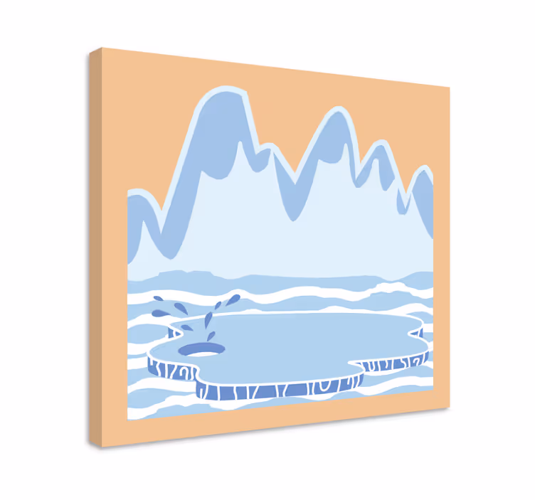 Quadro paesaggio ghiacciaio - TenStickers