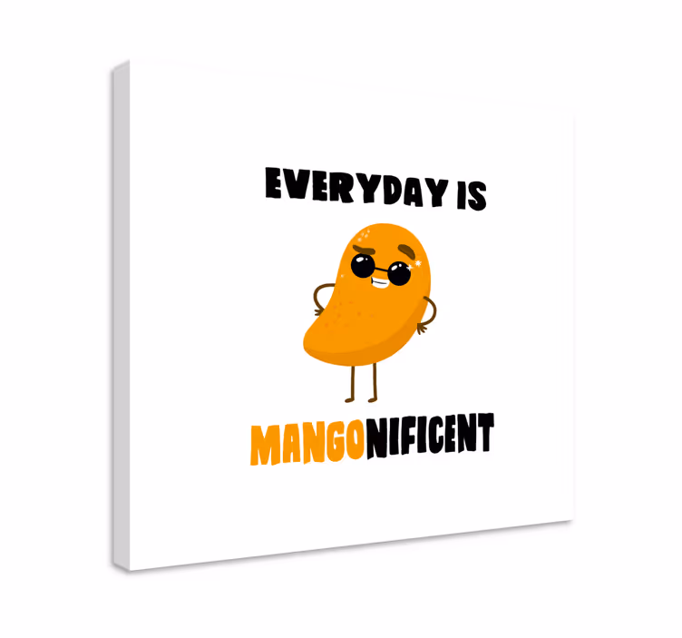 Dipinto frutta e natura morta divertimento con mango - TenStickers