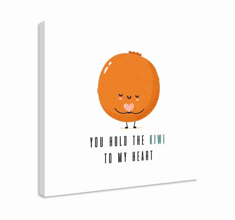 Dipinto frutta e natura morta personaggio kiwi carino - TenStickers