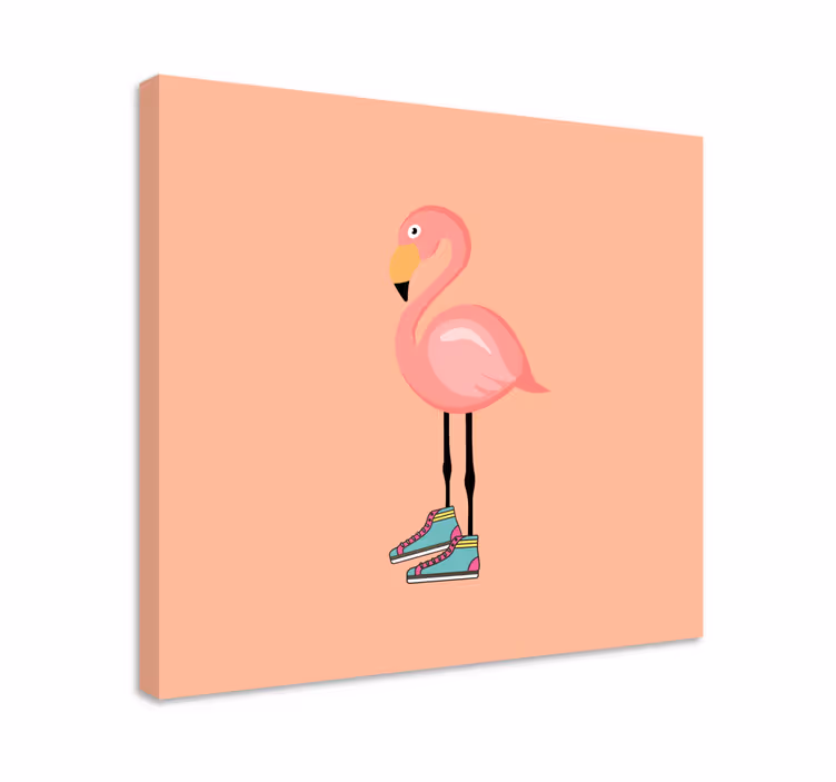 Quadro con uccelli fenicottero stiloso pattinatore - TenStickers