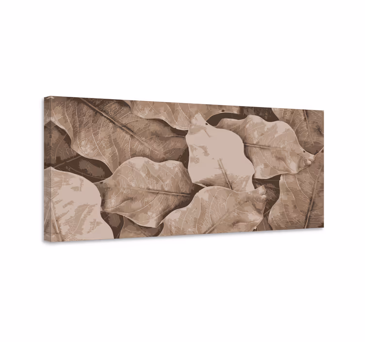 Dipinto fiori e piante foglie botaniche stratificate - TenStickers
