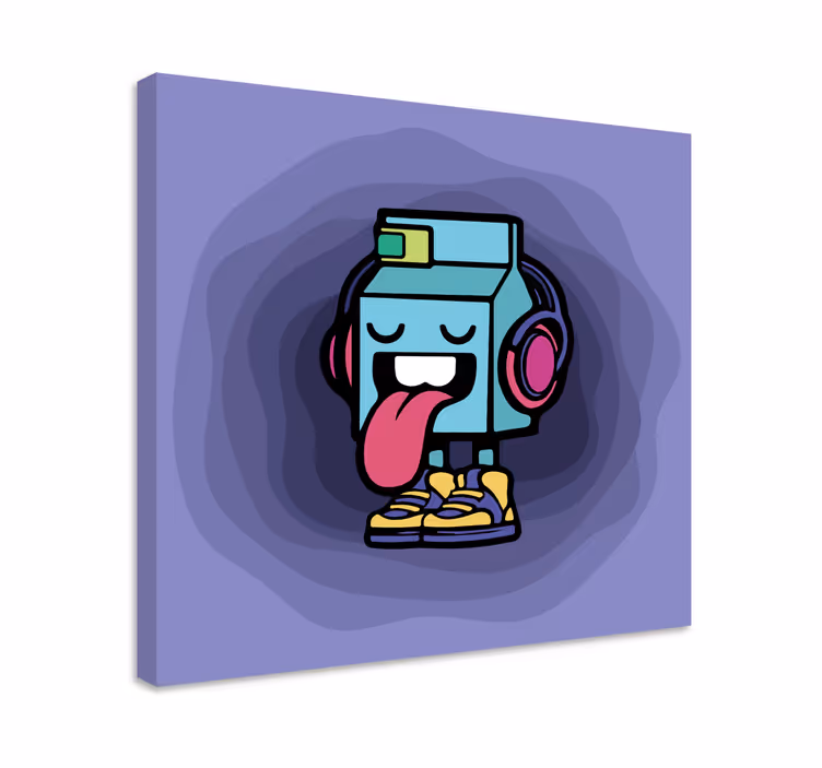 Quadri persona e personaggi cartone animato latte fresco - TenStickers