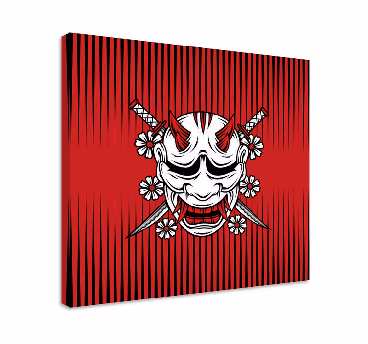 Quadro mandala arte della maschera demoniaca - TenStickers