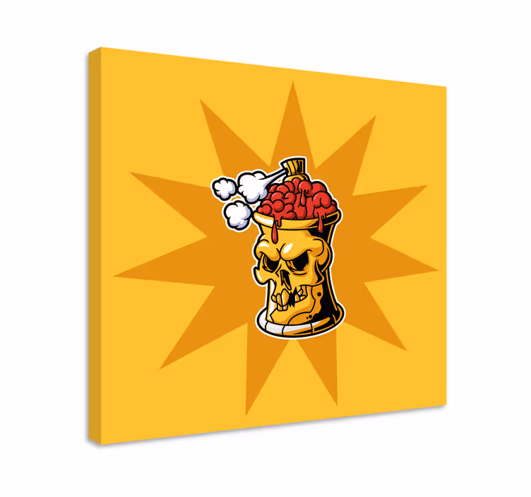 Quadri decorativi contenitore del cranio e del cervello - TenStickers