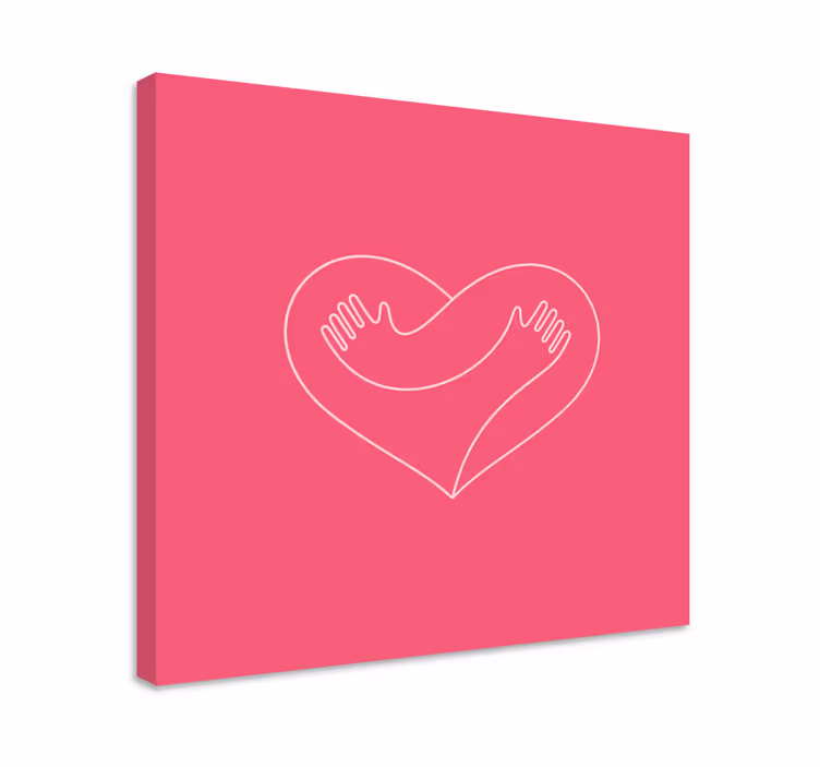 Quadro rustico abbraccio di mani - TenStickers