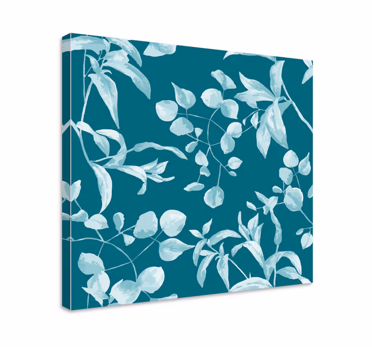 Dipinto fiori e piante design foglie eleganti - TenStickers
